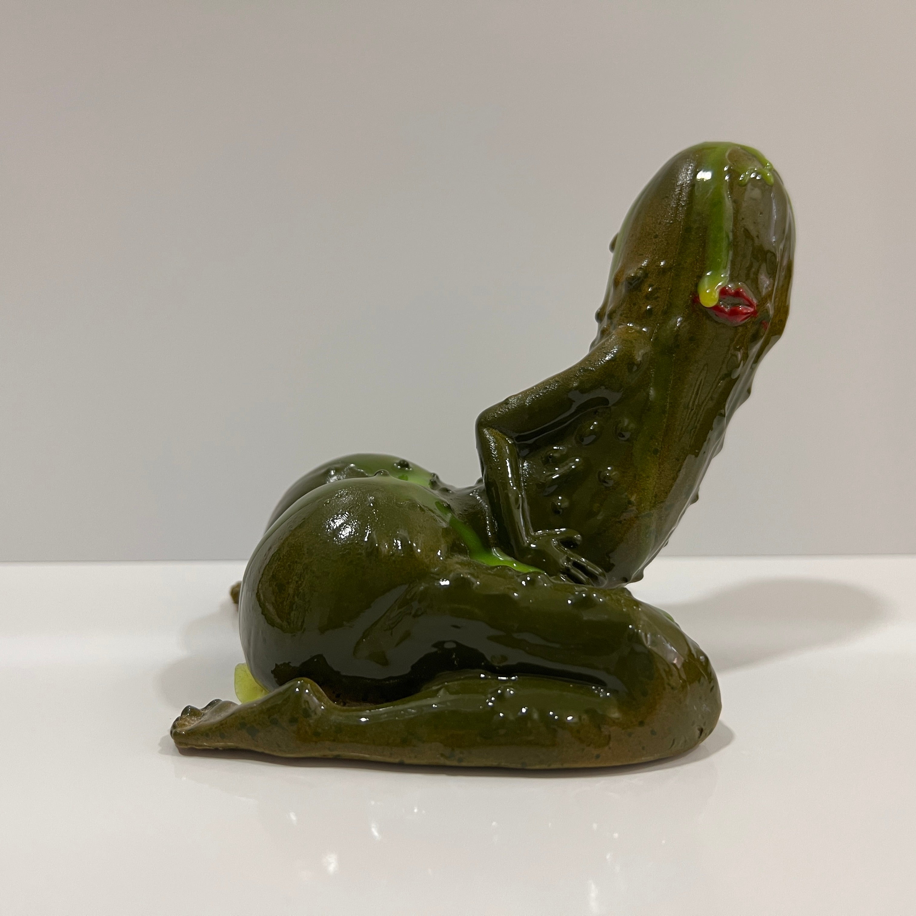 Anthropomorphic Pickle Sculpture