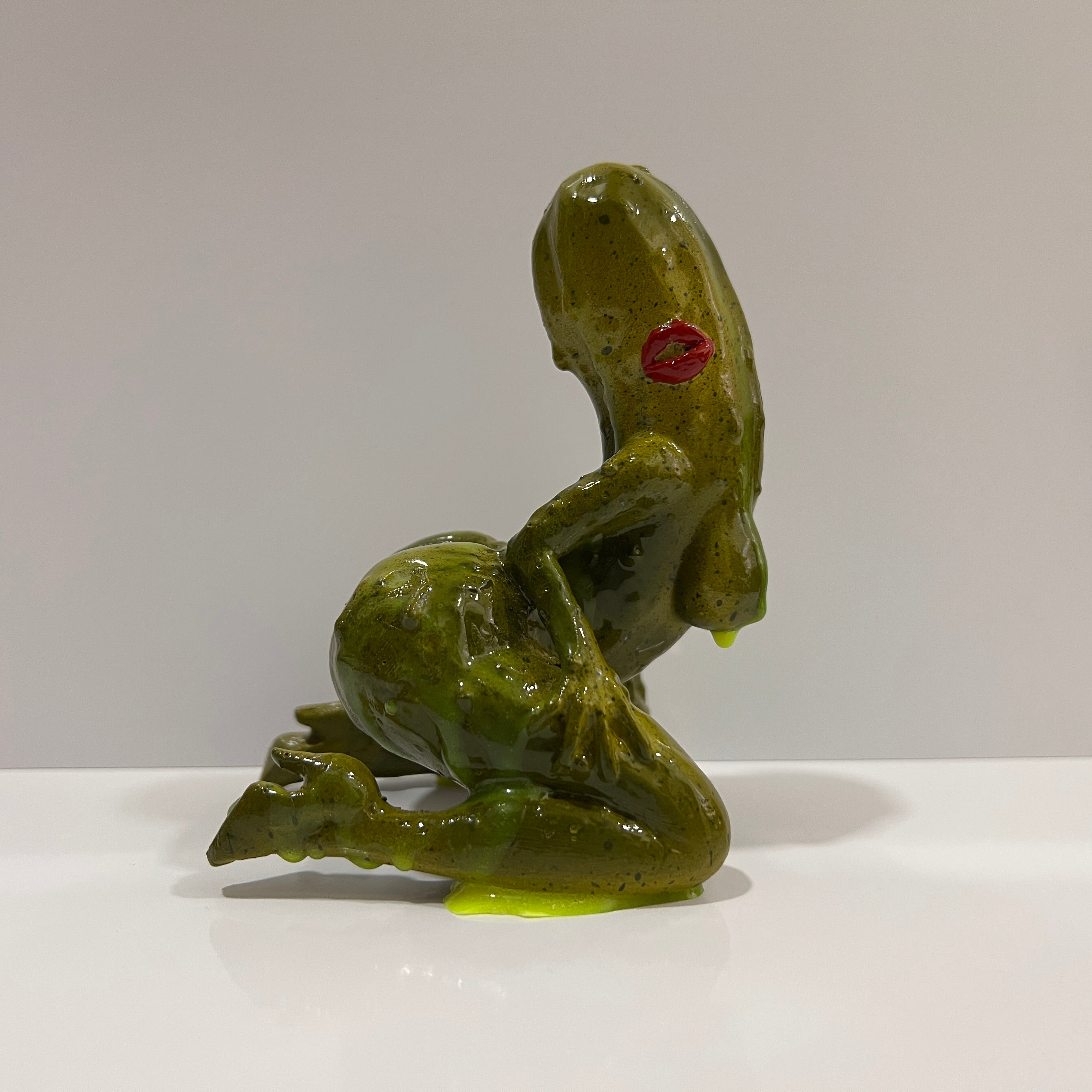 Anthropomorphic Pickle Sculpture
