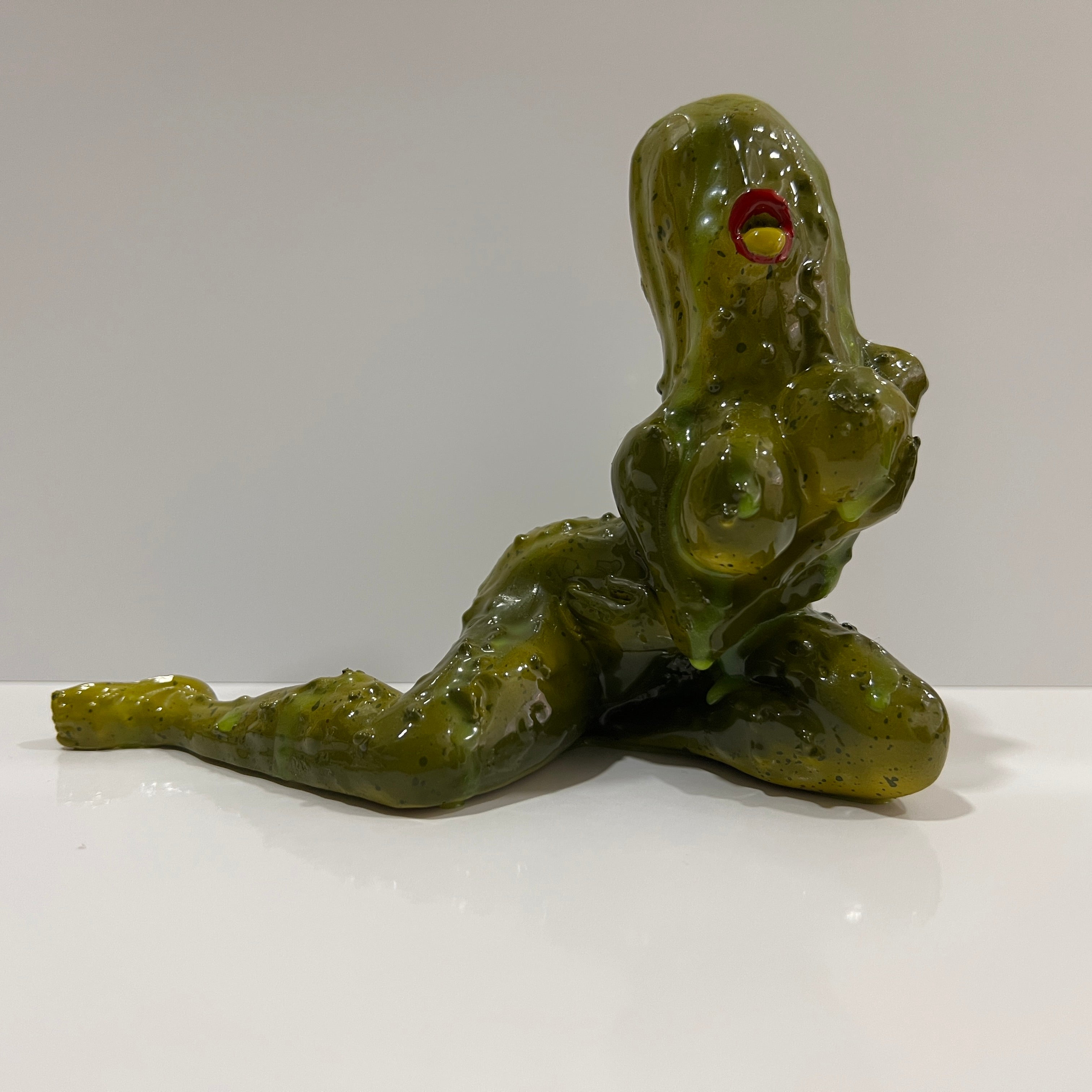 Anthropomorphic Pickle Sculpture