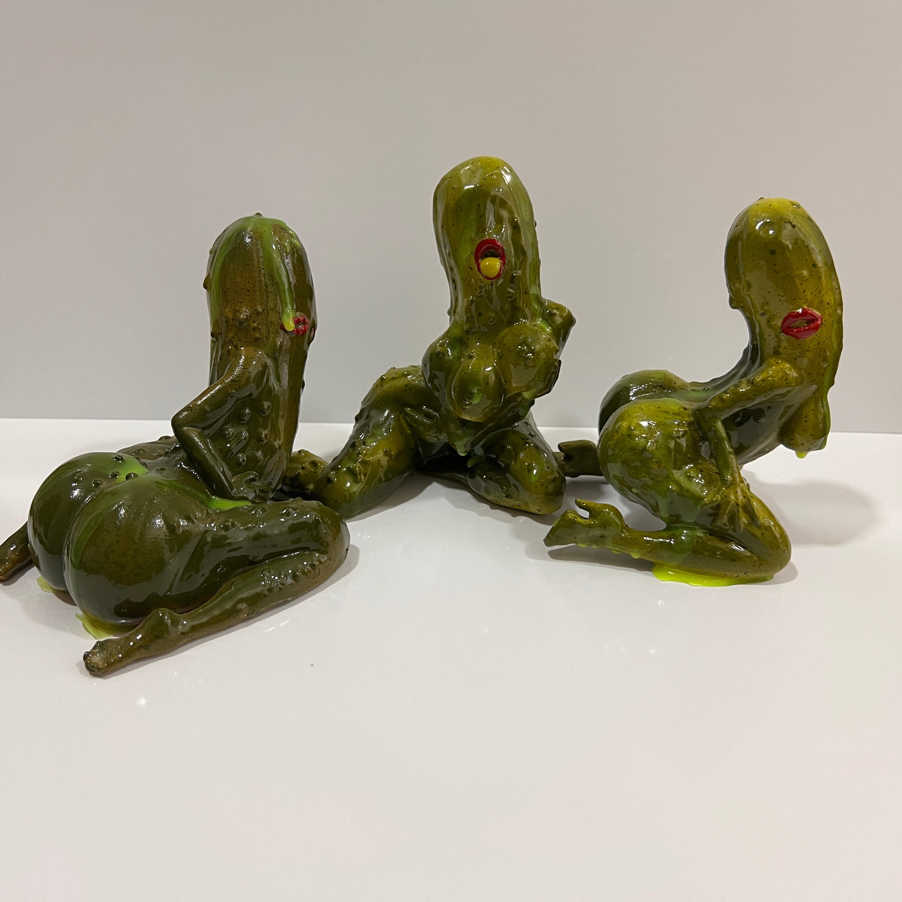 Anthropomorphic Pickle Sculpture