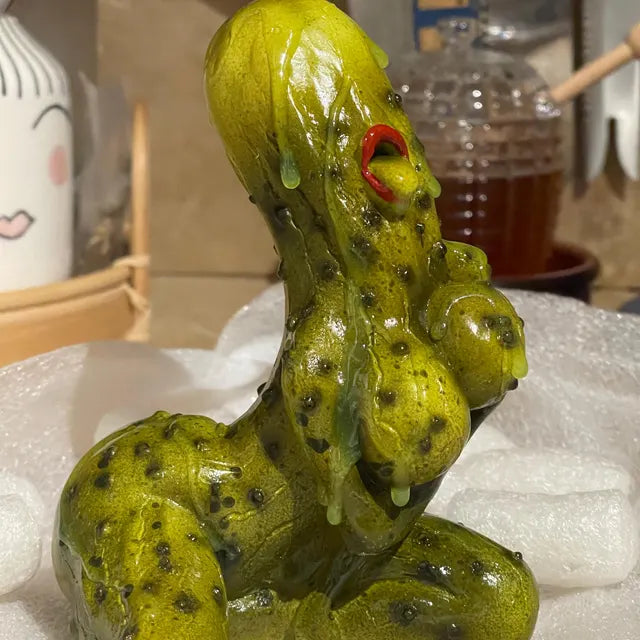 Anthropomorphic Pickle Sculpture